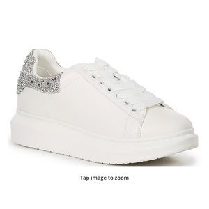 STEVE MADDEN Glacer-R Rhinestone Platform Sneakers
